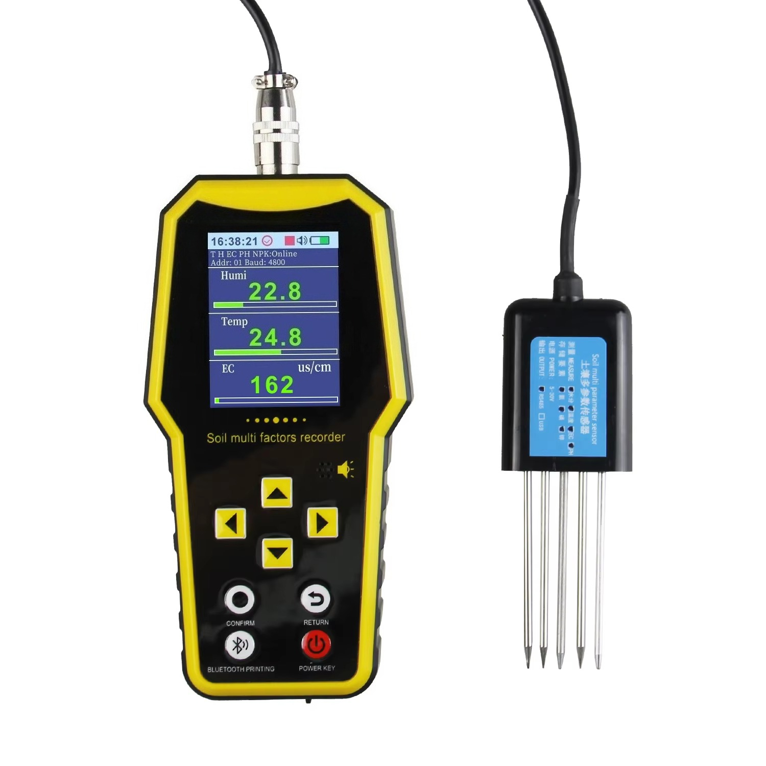 Soil Moisture Sensor - 7 w 1 Przenośny Tester Nawilżenia