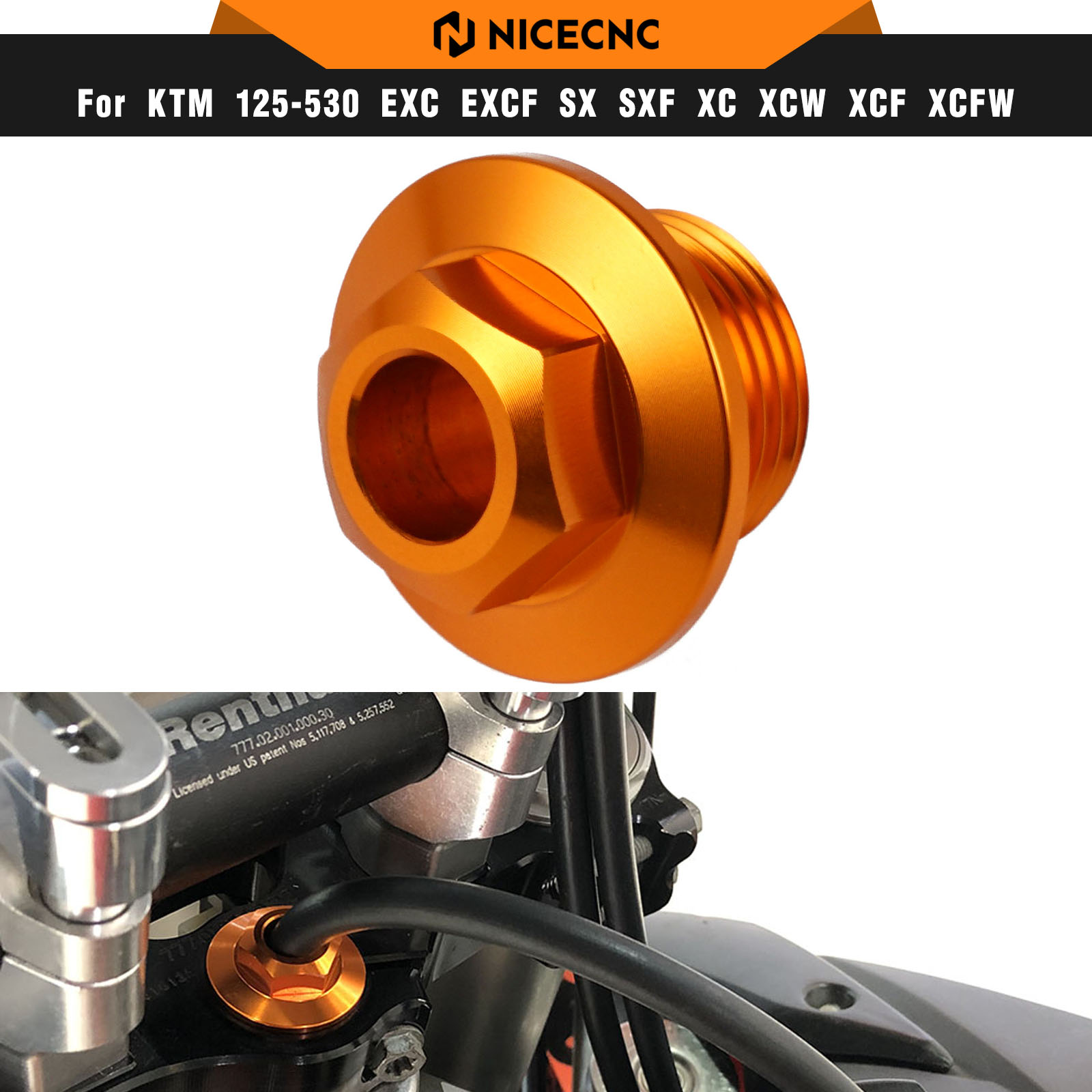 Husqvarna Chainsaw 450 - NICECNC Śruba Nakrętka Trzpienia Kierownicy Do
